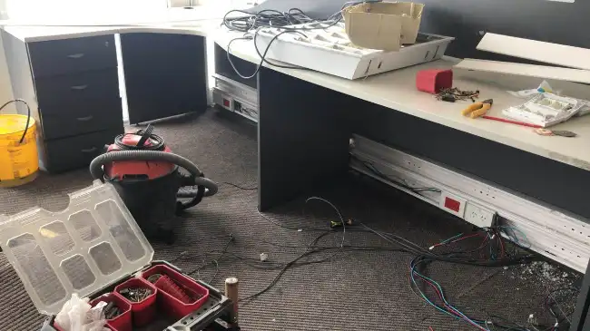 Prueba de sistema de videovigilancia en una estación de servicio en Altos de San Lorenzo